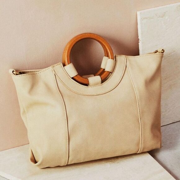 RARE Anthropologie cream tote bag - Picture 10 of 11